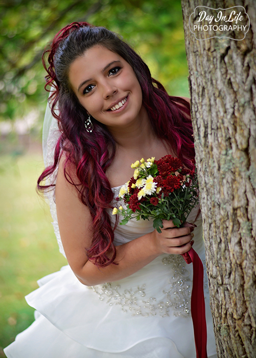 Beautiful Amercian bride in Mooresville, Indiana