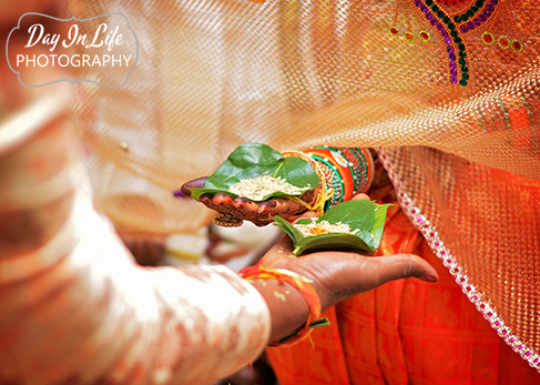 Indian wedding ceremony bride and groom